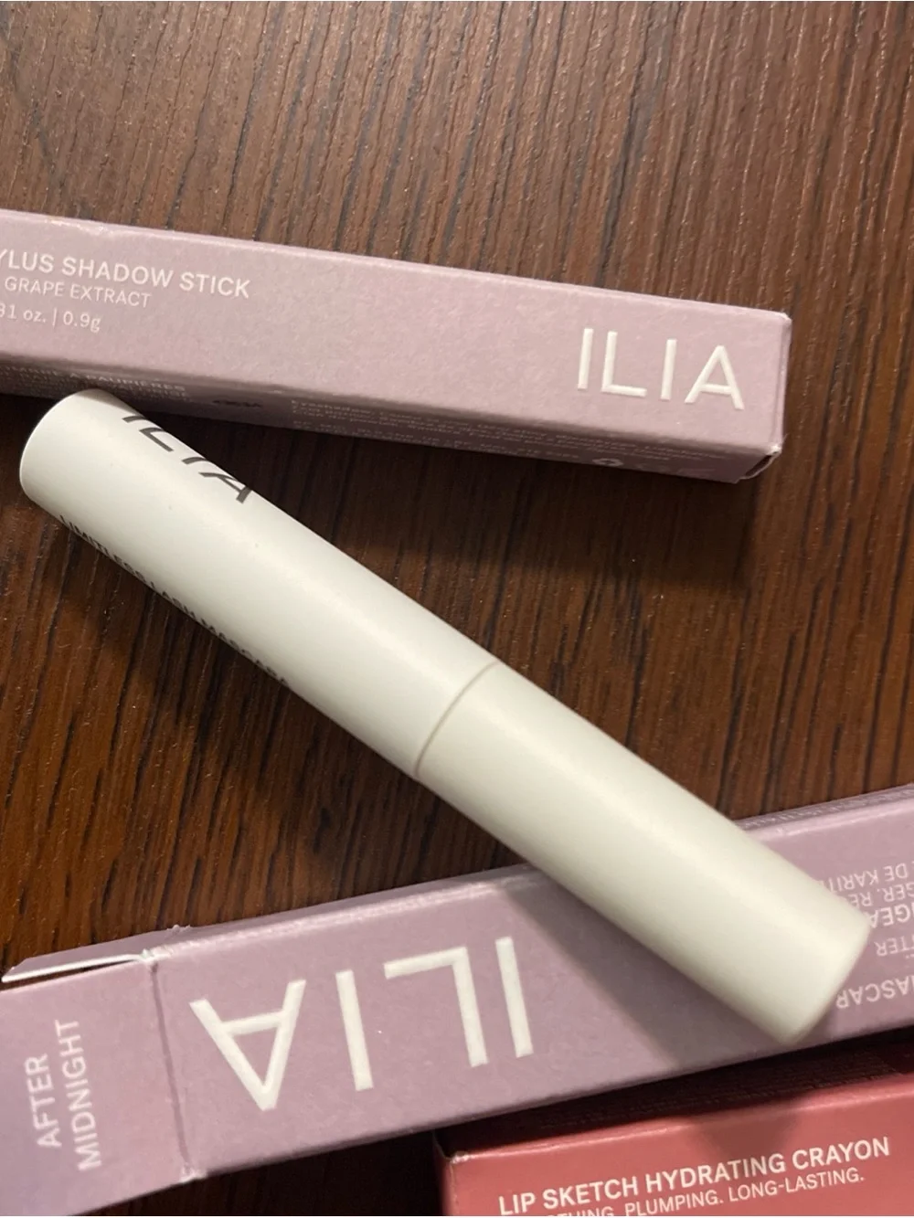 ILIA Lip Liner, Eyeshadow Stick & Mascara